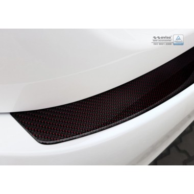 Накладка на задний бампер (карбон) Mercedes C-Class W205 Sedan (2014-) бренд – Avisa главное фото